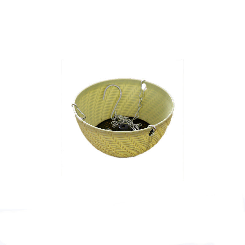 New Arrivals Balcony Durable Plastic Basket Planter Hanging Flower Pots