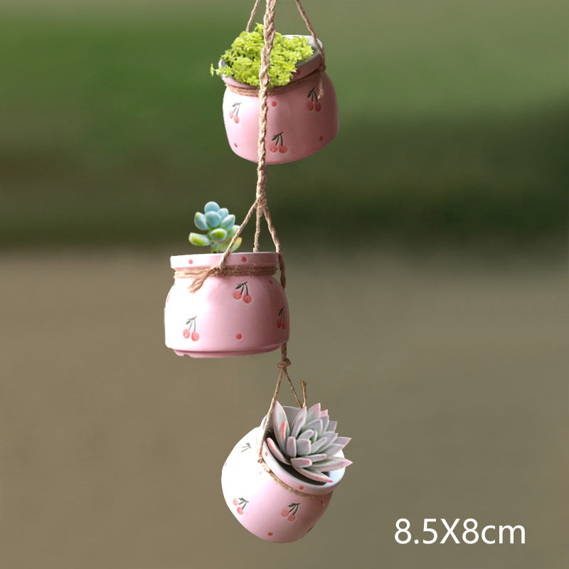 Creative Japanese Style Hanging Succulent Flower POTS