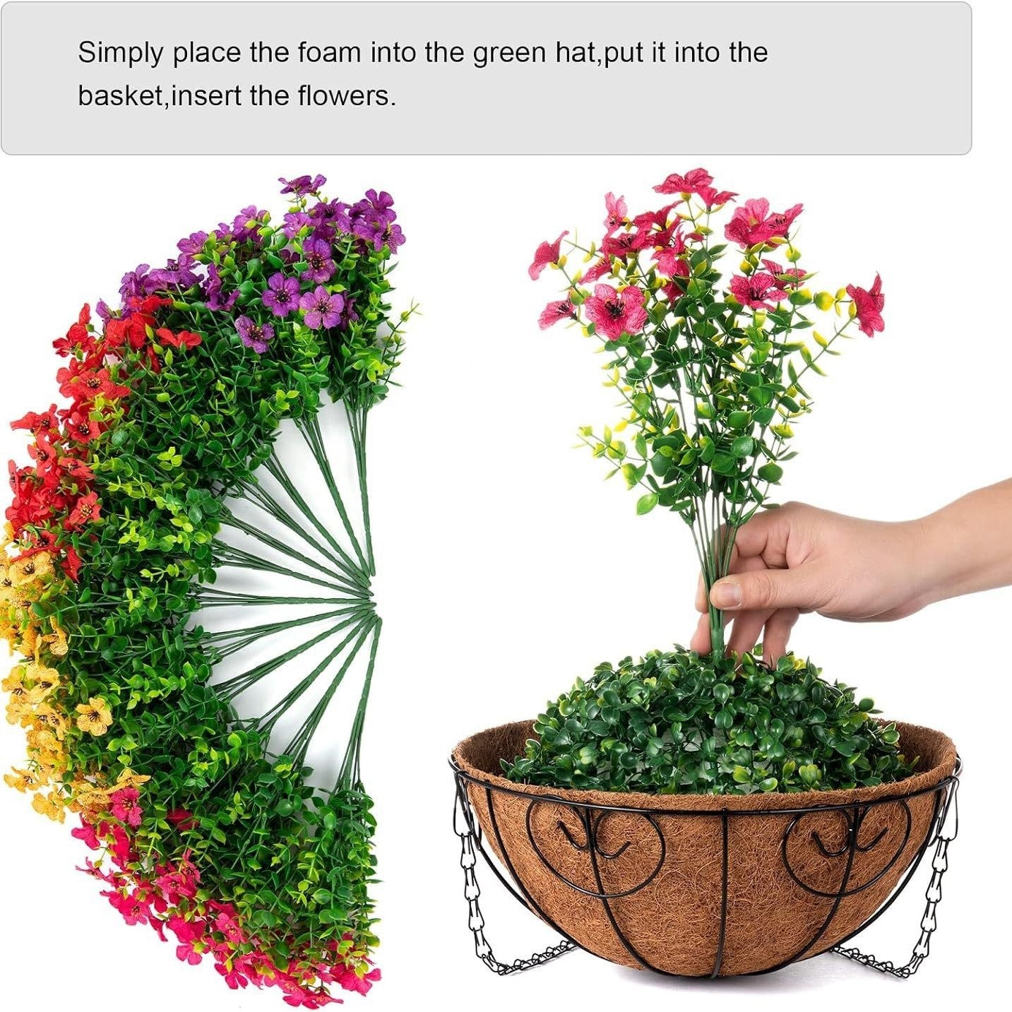Outdoor Gardening Decoration Round Hanging Basket Hanging Pots