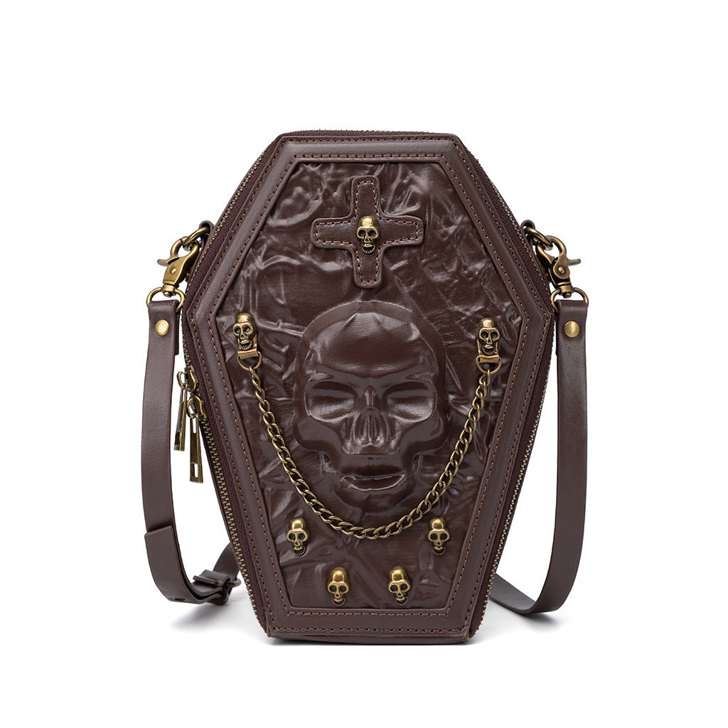 Fashion Embossing Halloween Portable Messenger Bag