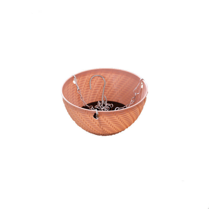 New Arrivals Balcony Durable Plastic Basket Planter Hanging Flower Pots