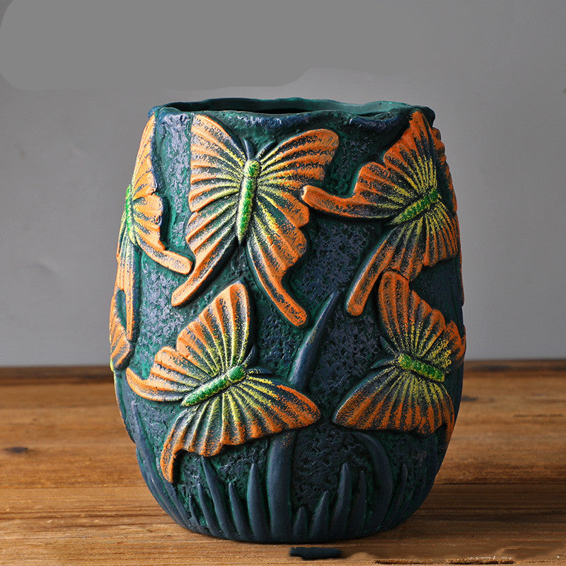 Succulent Flower Pots Ceramic Old Pile Pots
